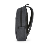 Sac à dos 18 L en RPET 300D à compartiment frontal zippé 15,6'' couleur gris foncé quatrième vue
