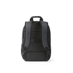Sac à dos 18 L en RPET 300D à compartiment frontal zippé 15,6'' couleur gris foncé vue arrière