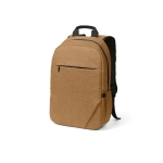 Sac à dos 18L en RPET 300D à compartiment frontal zippé 15,6” couleur camel