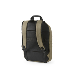Sac à dos 18 L en RPET 300D à compartiment frontal zippé 15,6'' couleur camel deuxième vue