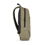 Sac à dos 18 L en RPET 300D à compartiment frontal zippé 15,6'' couleur camel troisième vue