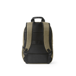 Sac à dos 18 L en RPET 300D à compartiment frontal zippé 15,6'' couleur camel vue arrière