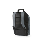 Sac à dos 18 L en RPET 300D à compartiment frontal zippé 15,6'' couleur gris clair deuxième vue
