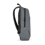 Sac à dos 18 L en RPET 300D à compartiment frontal zippé 15,6'' couleur gris clair troisième vue