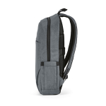 Sac à dos 18 L en RPET 300D à compartiment frontal zippé 15,6'' couleur gris clair quatrième vue
