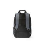Sac à dos 18 L en RPET 300D à compartiment frontal zippé 15,6'' couleur gris clair vue arrière