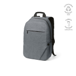 Sac à dos 18 L en RPET 300D à compartiment frontal zippé 15,6'' couleur gris clair