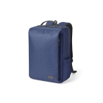 Sac à dos pour PC 15,6” en polyester recyclé à fermetures étanches couleur bleu