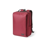 Sac à dos pour PC 15,6” en polyester recyclé à fermetures étanches couleur rouge