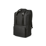 Sac à dos 18L en polyester recyclé à compartiment pour ordinateur couleur noir