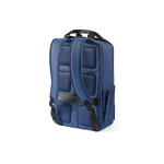 Sac à dos 18 L en polyester recyclé avec compartiment pour ordinateur couleur bleu deuxième vue