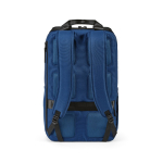 Sac à dos 18 L en polyester recyclé avec compartiment pour ordinateur couleur bleu vue arrière