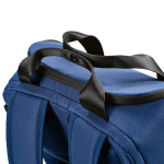 Sac à dos 18L en polyester recyclé à compartiment pour ordinateur couleur bleu quatrième vue detaillée