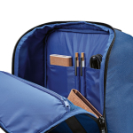 Sac à dos 18L en polyester recyclé à compartiment pour ordinateur couleur bleu cinquième vue detaillée