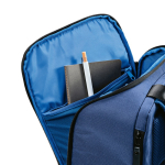 Sac à dos 18L en polyester recyclé à compartiment pour ordinateur couleur bleu sixième vue