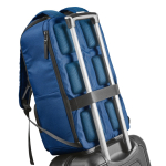 Sac à dos 18L en polyester recyclé à compartiment pour ordinateur couleur bleu vue détaillée