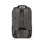 Sac à dos 18 L en polyester recyclé avec compartiment pour ordinateur couleur gris vue arrière