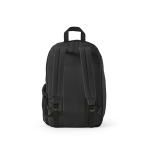 Sac à dos pour ordinateur portable 15,6'' en RPET à finition ripstop couleur noir vue arrière