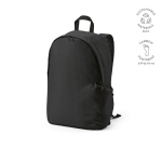 Sac à dos pour ordinateur portable 15,6'' en RPET à finition ripstop couleur noir