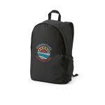 Sac à dos pour ordinateur portable 15,6” en RPET à finition ripstop couleur noir