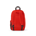 Sac à dos pour ordinateur portable 15,6'' en RPET à finition ripstop couleur rouge vue arrière