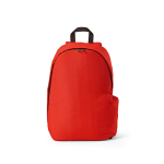 Sac à dos pour ordinateur portable 15,6'' en RPET à finition ripstop couleur rouge vue frontale