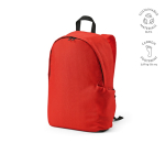 Sac à dos pour ordinateur portable 15,6'' en RPET à finition ripstop couleur rouge