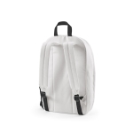 Sac à dos pour ordinateur portable 15,6” en RPET à finition ripstop couleur blanc deuxième vue