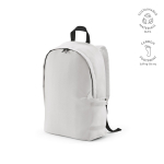 Sac à dos pour ordinateur portable 15,6'' en RPET à finition ripstop couleur blanc