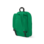 Sac à dos pour ordinateur portable 15,6'' en RPET à finition ripstop couleur vert deuxième vue