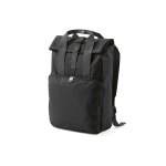 Sac à dos 20L urbain en RPET à fermeture à enroulement à boucle couleur noir