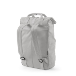 Sac à dos 20L urbain en RPET à fermeture à enroulement à boucle couleur gris clair deuxième vue