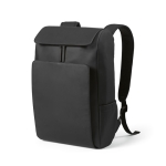 Sac à dos 20L en cuir synthétique à compartiment pour PC rembourré couleur noir