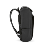 Sac à dos 20 L en cuir synthétique à compartiment pour PC rembourré couleur noir troisième vue