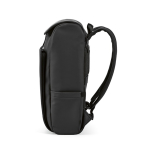 Sac à dos 20 L en cuir synthétique à compartiment pour PC rembourré couleur noir quatrième vue