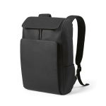 Sac à dos 20 L en cuir synthétique à compartiment pour PC rembourré couleur noir cinquière vue