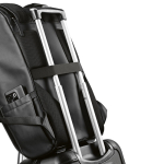 Sac à dos 20L en cuir synthétique à compartiment pour PC rembourré couleur noir vue détaillée