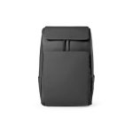 Sac à dos 20 L en cuir synthétique à compartiment pour PC rembourré couleur noir vue frontale