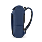 Sac à dos 20 L en cuir synthétique à compartiment pour PC rembourré couleur bleu quatrième vue