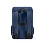 Sac à dos 20 L en cuir synthétique à compartiment pour PC rembourré couleur bleu vue arrière