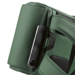 Sac à dos 20L en cuir synthétique à compartiment pour PC rembourré couleur vert deuxième vue detaillée