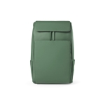 Sac à dos 20L en cuir synthétique à compartiment pour PC rembourré couleur vert vue frontale