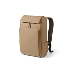 Sac à dos 20L en cuir synthétique à compartiment pour PC rembourré couleur camel