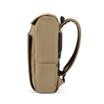 Sac à dos 20 L en cuir synthétique à compartiment pour PC rembourré couleur camel quatrième vue