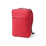 Sac à dos pour PC 15,6” en cuir synthétique à dos rembourré couleur bordeaux