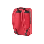 Sac à dos pour PC 15,6” en cuir synthétique à dos rembourré couleur bordeaux deuxième vue