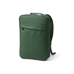 Sac à dos pour PC 15,6” en cuir synthétique à dos rembourré couleur vert