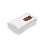 Couverture en RPET extra douce à écusson imprimable 240 g/m² couleur blanc