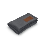 Couverture en RPET extra douce à écusson imprimable 240 g/m² couleur gris foncé