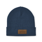Bonnet en laine et RPET à écusson personnalisable et revers original vue principale